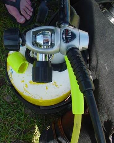 assembled scuba gear